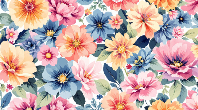 Charming Floral Arrangement Bringing Natural Beauty to Elegant Printed Materials