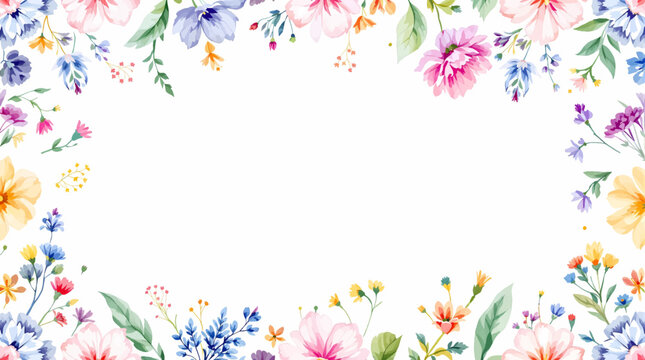 Romantic Blossom Border Offering a Beautiful Setting for Meaningful Expressions