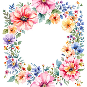 Elegant Pink Flower Frame Highlighting Special Words with Grace and Style