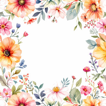 Beautiful Botanical Border Highlighting an Open Space with Natural Charm