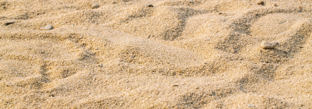 The sand on the beach by the sea