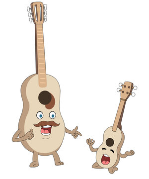 Funny Uke I Am Your Father Guitar Ukulele Design, Cute Cartoon Musical Instrument Parody Holiday Graphic Illustration