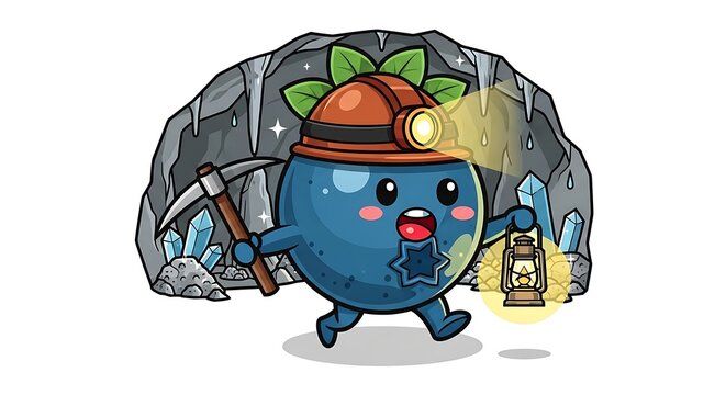 Cartoon blue turtle with colorful shell carrying backpack.