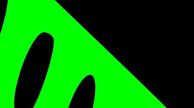 hand drawn classified text stamp animation with solid black fill lines on a green screen chroma key background for editing
