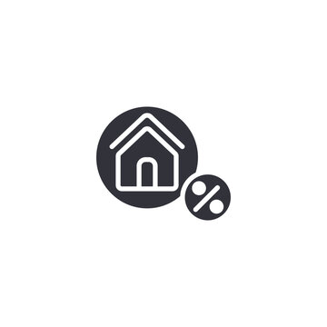 Home tax exemption icon symbolizing property tax relief, residential tax benefits, homeowner incentives, and housing support.