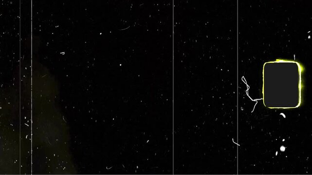 Super 8 Film Gate Transition With Dust And Projector Texture