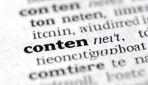 A close-up of a dictionary page with a blurry background