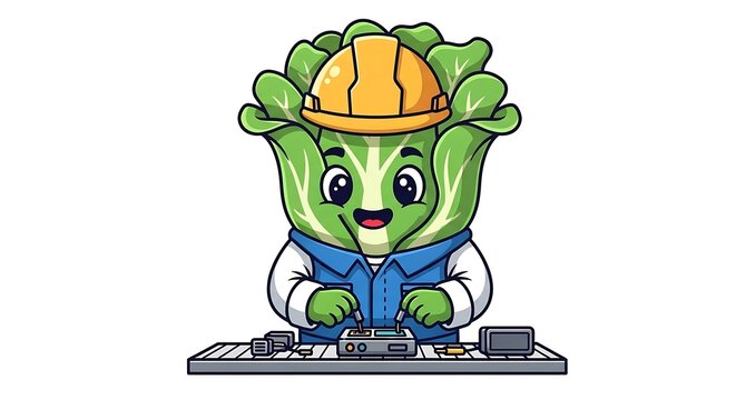 Cartoon green alien character standing on rock.