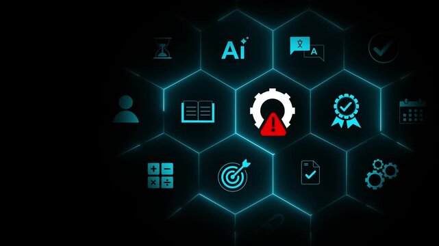 risk management and threat analysis, compliance checks, secure strategy, financial protection, decision insights, business stability, and Motion graphics of document concept