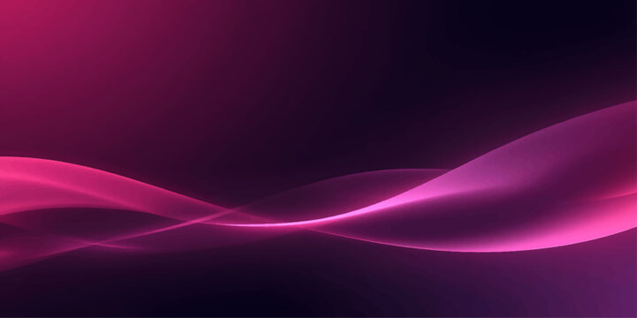 Abstract Purple and Pink Wave Light Flowing Background Design with Gradient Energy Lines