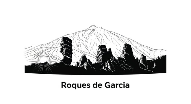 Roques de Garcia rock formations landscape.