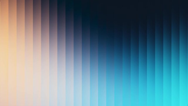 Abstract background featuring smooth gradient shifting from blue to orange tones with dynamic vertical stripe light patterns in seamless motion loop.