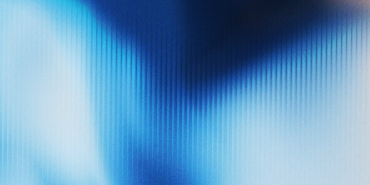 Abstract futuristic blue gradient background with glass effect, noisy texture, modern technology wallpaper, banner, backdrop, header, poster, cover design