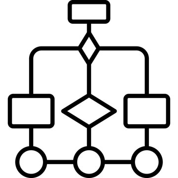 Algorithm Line Icon
