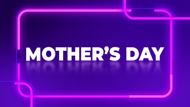 Mother's Day neon background
