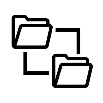 Data center correlation linked folders relationship link vector