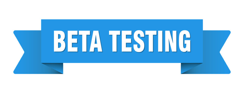 beta testing ribbon isolated on transparent background. beta testing ribbon