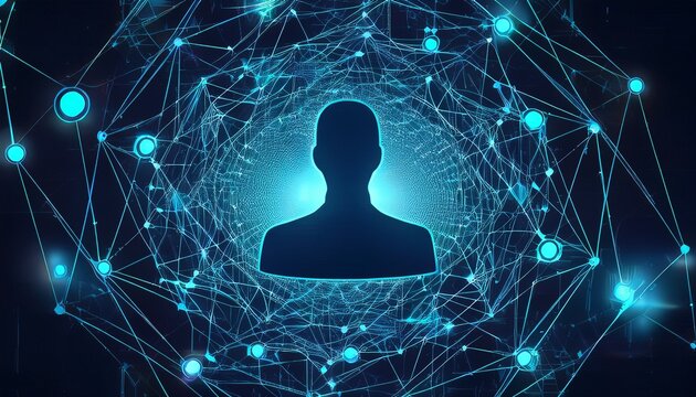 digital network of user profiles and data connections