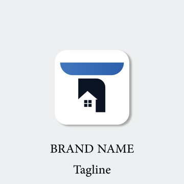 Modern Real Estate Letter T Logo