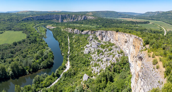 Iskar river meander in Bulgaria