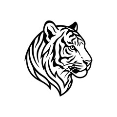 Tiger head vector © Bisal