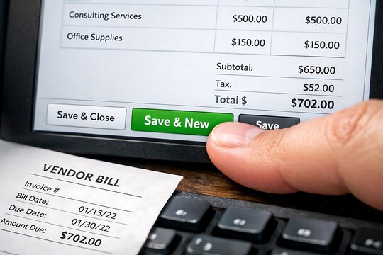 Digital Accounting: Processing a Vendor Bill and Saving Expenses