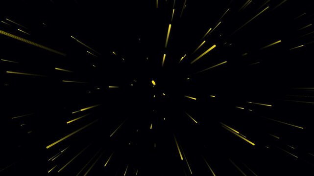 Cosmic dust echo light speed warp tunnel with teal star streaks racing through deep navy space, futuristic abstract motion background perfect for sci fi titles, vj loops and tech videos