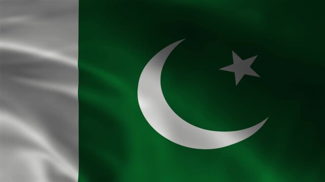 Pakistan Flag Animation | Waving Pakistani National Flag in 4K UHD Motion Background