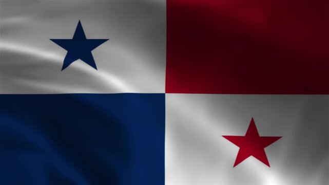 Panama Flag Animation | Waving Panamanian National Flag in 4K UHD Motion Background