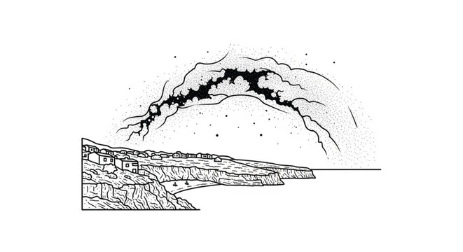 Volcanic Eruption with Lava Flow.
