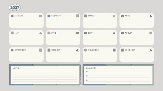 Collection of white rectangular interface mockups.