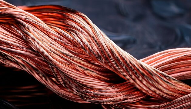 exposed copper wires showing electrical conductivity and power transmission