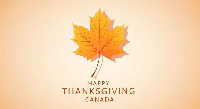 Happy thanksgiving canada autumn maple leaf wishes