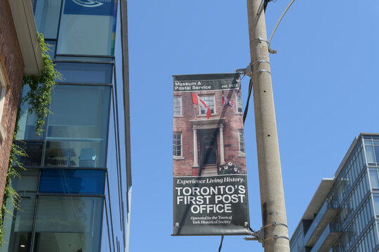 sign outside Toronto's First Post Office located at 260 Adelaide St E
