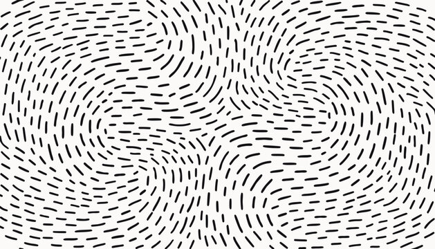 Abstract background of swirling short dashed line pattern with swirling abstract background