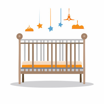 Baby Crib with Mobile