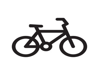 Fototapeta premium Minimalist Line Art Bicycle Icon Vector Illustration for Transport Design