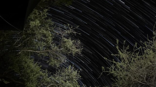 Night Shot Star Trails in Africa