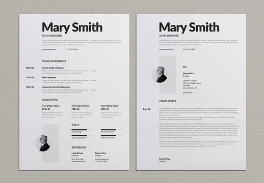 Resume and Cover Letter Layout