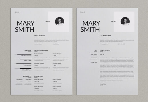 Resume and Cover Letter Layout