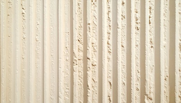A close-up view of a textured surface with parallel, vertical ridges