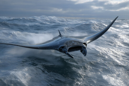 Graceful Oceanic Manta Ray