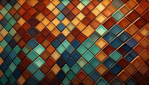 harmonious background image of a pattern of rhombes tiles ceramic background
