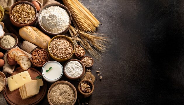 composition with variety of food products containing gluten