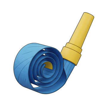 Blue and Yellow Party Blower
