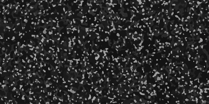 Black Marble Flooring Texture with White Flecks, Terazzo Flooring Pattern. black rubber floor surface featuring a dense pattern of white speckled grains.