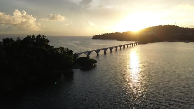 4k 30 fps droone shoot of brith of sunset in dominican republic 6
