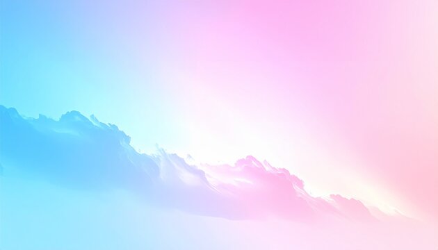 Weicher Pastell Farbverlauf in Rosa und Blau