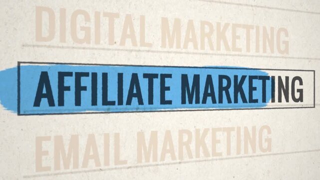Affiliate Marketing Highlighted Scrolling Title Animation
