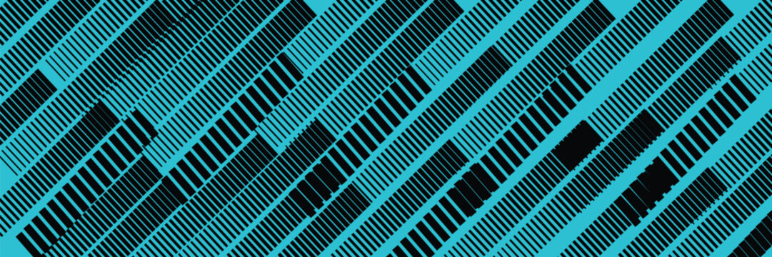 Abstract geometric pattern with diagonal black stripes on a vibrant mint green background vector illustration